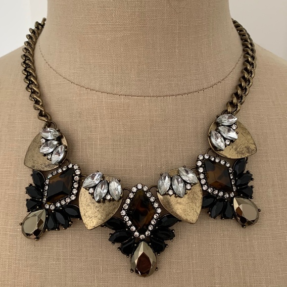 BAUBLEBAR X ANTHROPOLOGIE DORADO CRYSTAL BIB NECKLACE - Picture 2 of 13